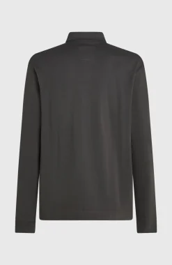 HerenO'Riginals polo met lange mouwen| Grijs