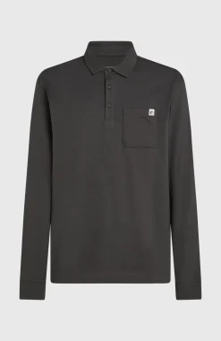 HerenO'Riginals polo met lange mouwen| Grijs