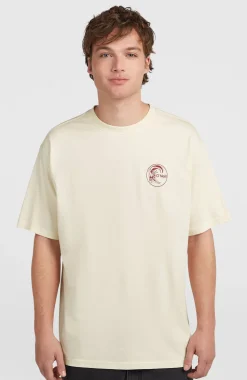 HerenO'Riginals Retro Back-Print T-shirt| Wit