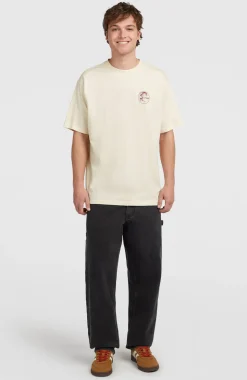 HerenO'Riginals Retro Back-Print T-shirt| Wit