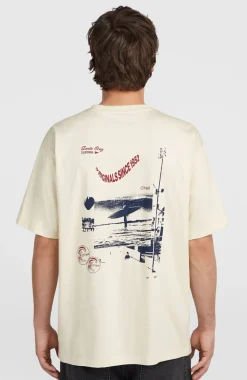 HerenO'Riginals Retro Back-Print T-shirt| Wit