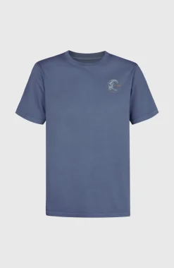 HerenO'Riginals Retro Back-Print T-shirt| Blauw