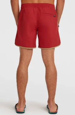 HerenO'Riginals Scallop 16'' zwembroek| Rood