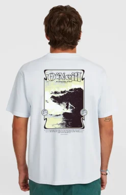HerenO'Riginals 70s Graphic T-shirt| Blauw