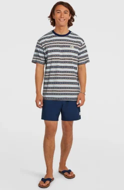 HerenO'Riginals Stripe T-shirt| Blauw