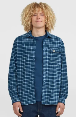 HerenO'Riginals Superfleece overhemd| Blauw