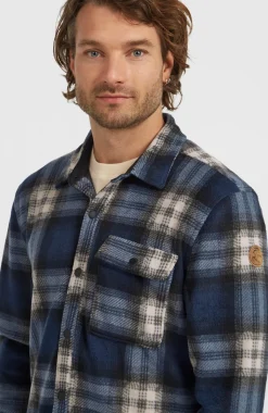 HerenO'Riginals Superfleece overhemd| Blauw