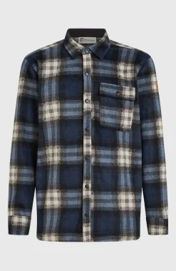 HerenO'Riginals Superfleece overhemd| Blauw
