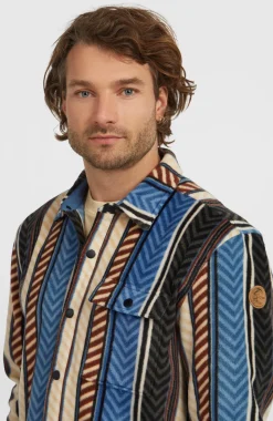 HerenO'Riginals Superfleece overhemd| Blauw