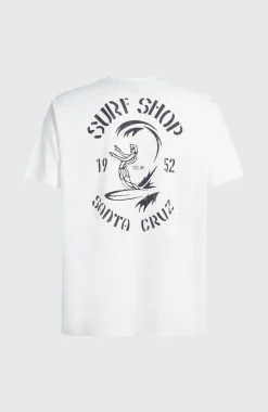 HerenO'Riginals Surf Shop T-shirt| Wit