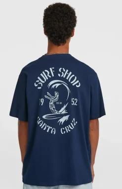 HerenO'Riginals Surf Shop T-shirt| Blauw