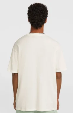 HerenPhoto Front-Print T-shirt| Wit