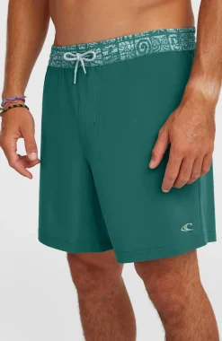HerenPocket Print 16'' zwembroek| Groen