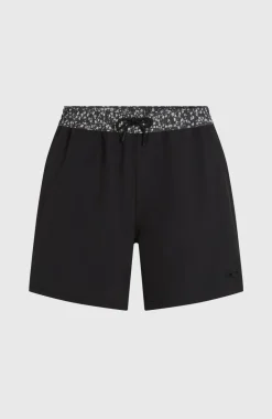 HerenPocket Print 16'' zwembroek| Zwart