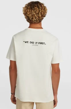 HerenPolygiene Cotton Graphic T-shirt| Wit
