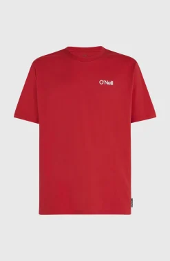 HerenPolygiene Cotton Graphic T-shirt| Rood