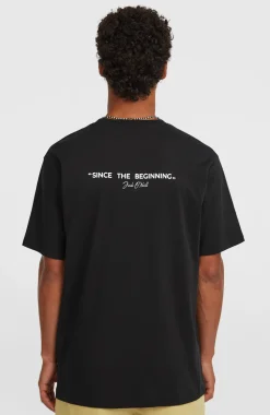 HerenPolygiene Cotton Graphic T-shirt| Zwart