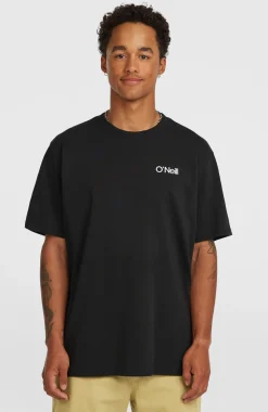 HerenPolygiene Cotton Graphic T-shirt| Zwart