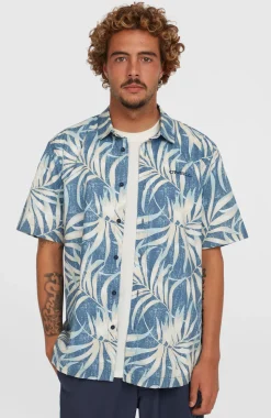 HerenPrint overhemd| Blauw