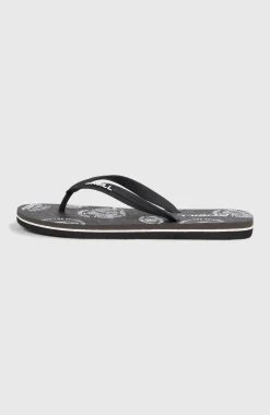 HerenProfile Graphic slippers| Zwart