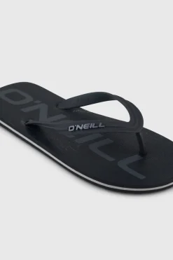 HerenProfile Logo slippers| Zwart