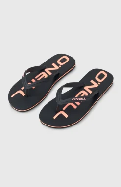 HerenProfile Logo slippers| Zwart