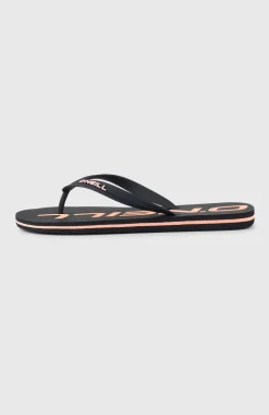 HerenProfile Logo slippers| Zwart