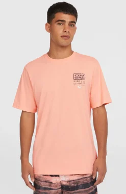 HerenRetro Graphic T-shirt| Roze