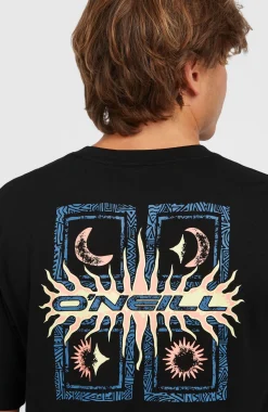 HerenRetro Graphic T-shirt| Zwart