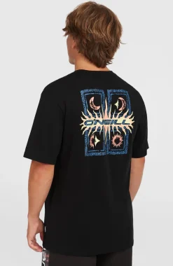 HerenRetro Graphic T-shirt| Zwart