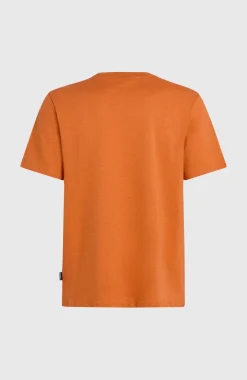 HerenSlub Chest Pocket T-shirt| Oranje