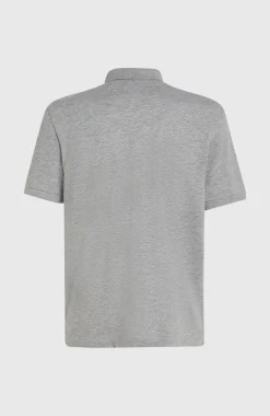 HerenSlub Small Logo polo| Grijs
