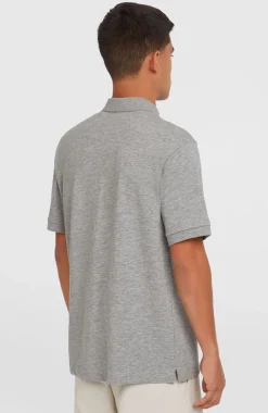 HerenSlub Small Logo polo| Grijs