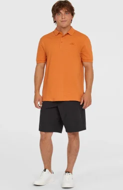 HerenSlub Small Logo polo| Oranje