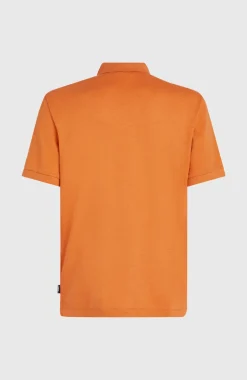 HerenSlub Small Logo polo| Oranje