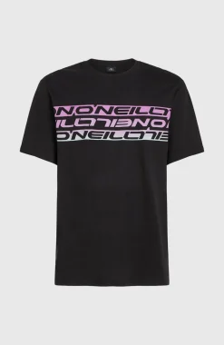 HerenStripe T-shirt| Zwart