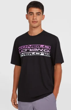 HerenStripe T-shirt| Zwart