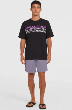 HerenStripe T-shirt| Zwart
