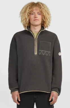 HerenTrui O'Riginals Fleece met halve rits| Grijs