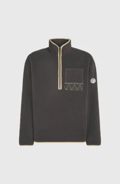 HerenTrui O'Riginals Fleece met halve rits| Grijs