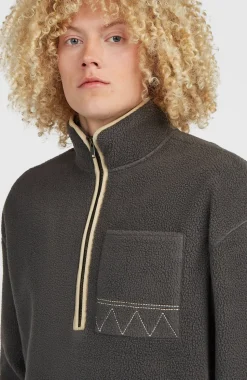 HerenTrui O'Riginals Fleece met halve rits| Grijs