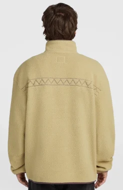 HerenTrui O'Riginals Fleece met halve rits| Beige
