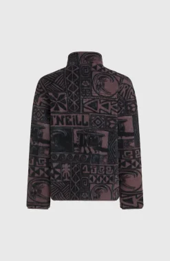 HerenTrui O'Riginals Fleece met halve rits| Paars