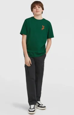 KidsBack Print T-shirt| Groen