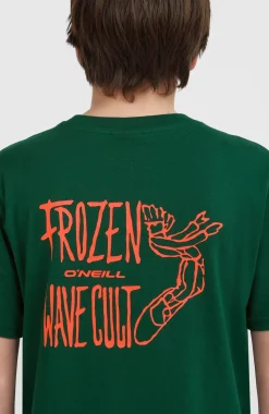 KidsBack Print T-shirt| Groen