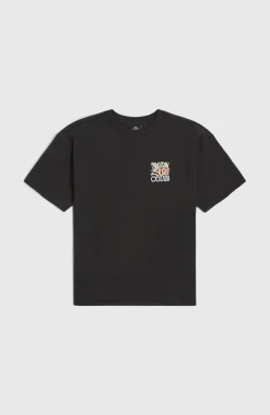KidsBack Print T-shirt| Zwart