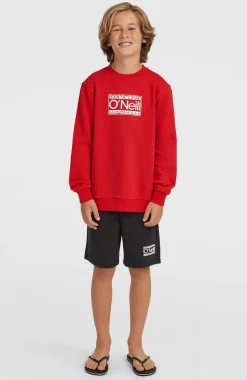 KidsCali Crew sweater| Rood