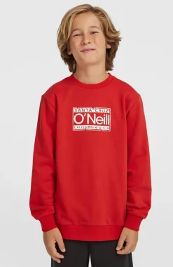 KidsCali Crew sweater| Rood