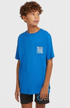 KidsChest Pocket T-shirt| Blauw