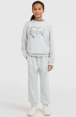 KidsEssentials Crew sweater| Wit